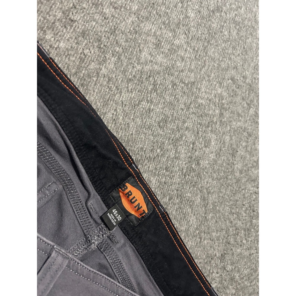 Brunt the martin pants mens gray canvas cotton wokr Fit 46X27 (tag 46X30) - Picture 3 of 8
